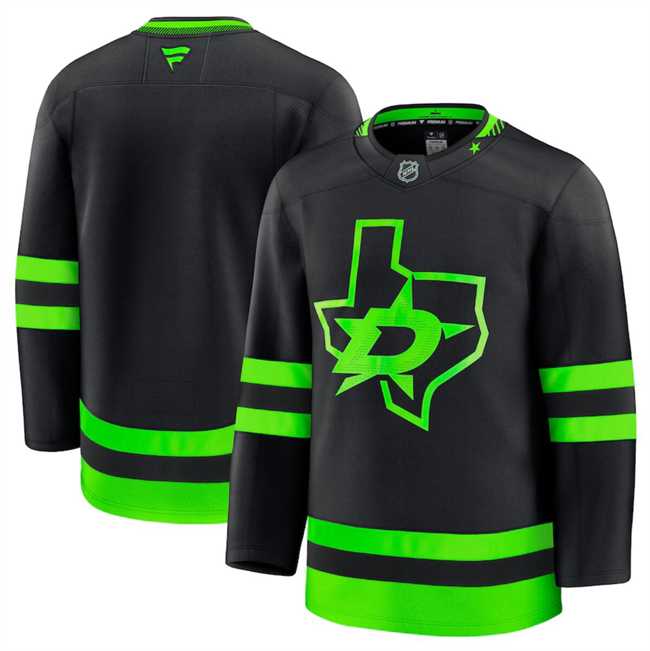 Mens Dallas Stars Blank Black 2024-25 Alternate Stitched Hockey Jersey Dzhi